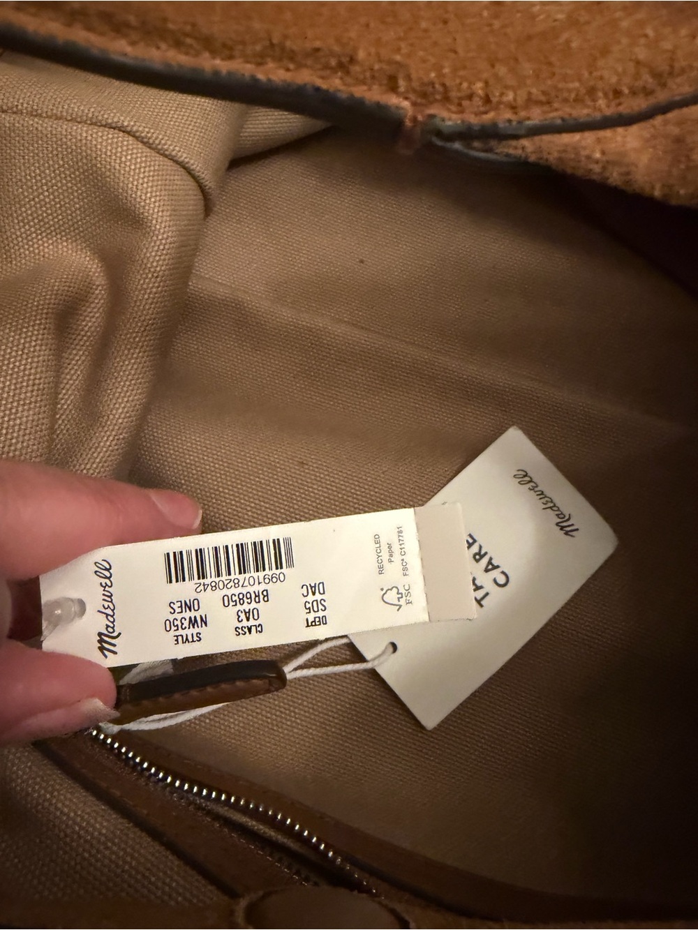 Madewell Mylie Suede Studded Hobo Bag in Brown - Picture 4 of 11